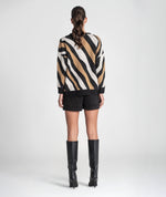 Carregar imagem no visualizador da galeria, Suéter com estampa animal em jacquard de zebra
