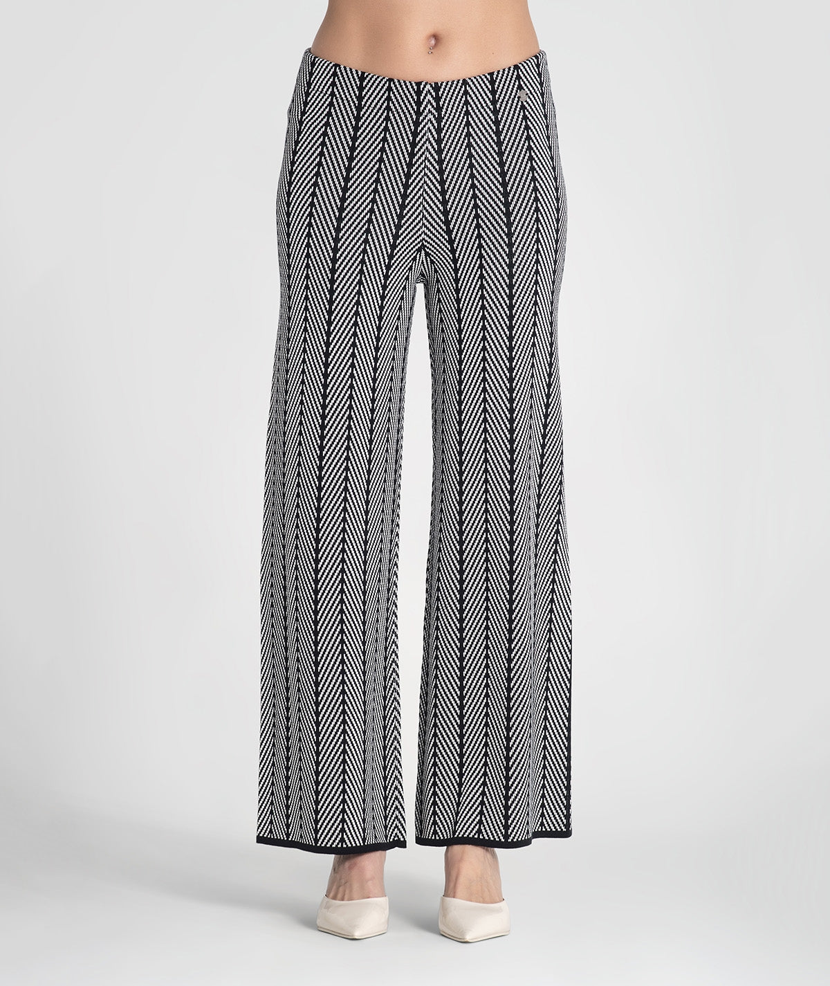 Calças jacquard