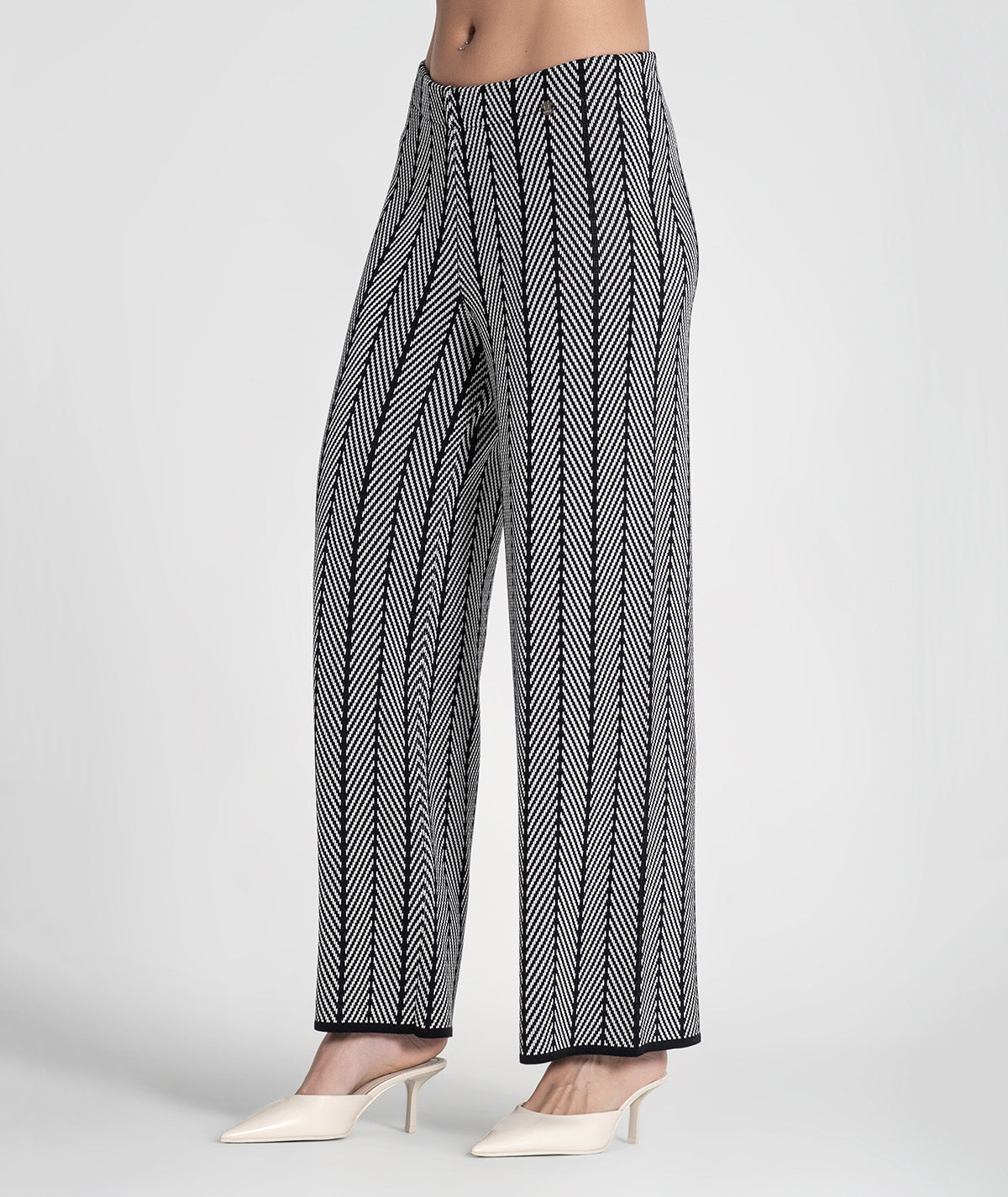 Calças jacquard