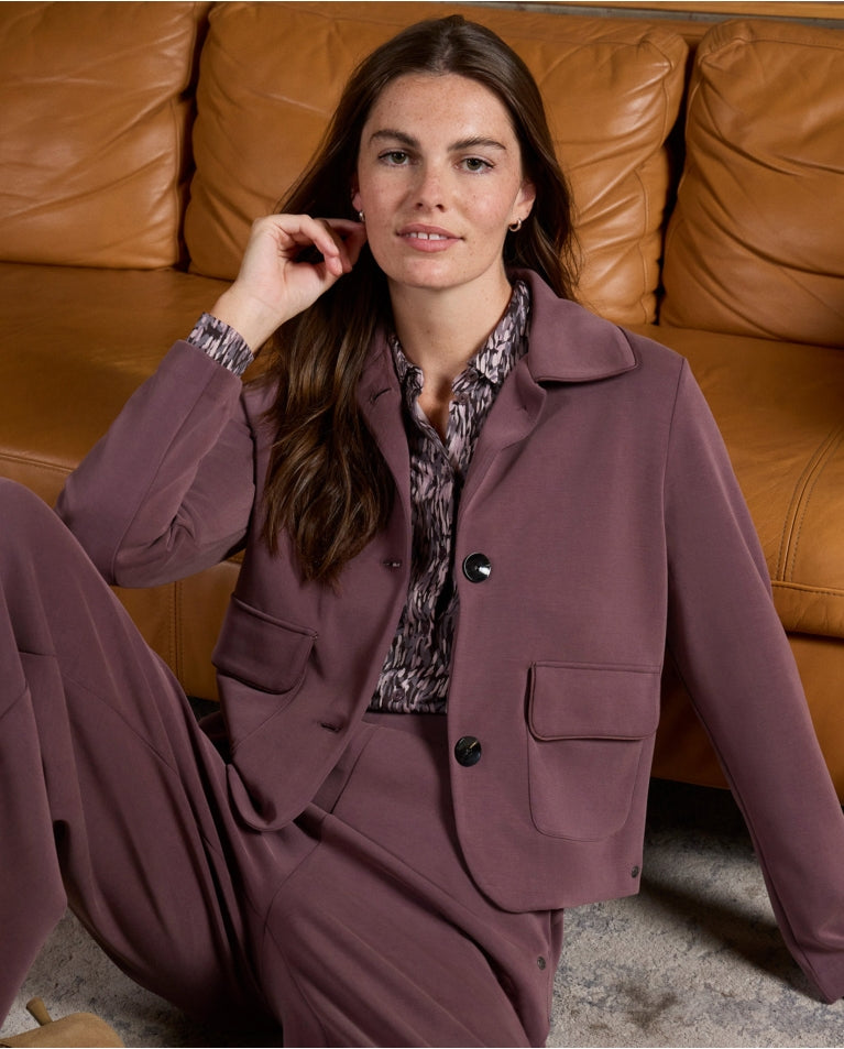 Calças largas de modal