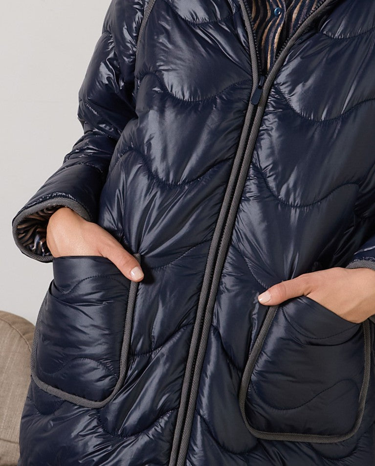 Casaco acolchoado leve e impermeável